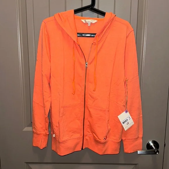 Margaritaville Orange Zip Up Hoodie - Picture 1 of 6